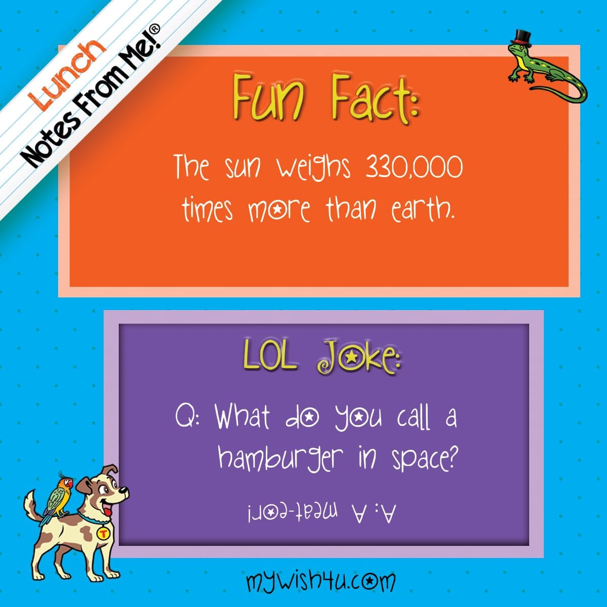 Fun Facts & LOL Jokes - 101 Tear-Off Lunch Box Notes for Kids - Inspirational, Motivational, Thinking of You, Jokes for Kids, Summer Camp, Back to School Essentials, Ages 8+