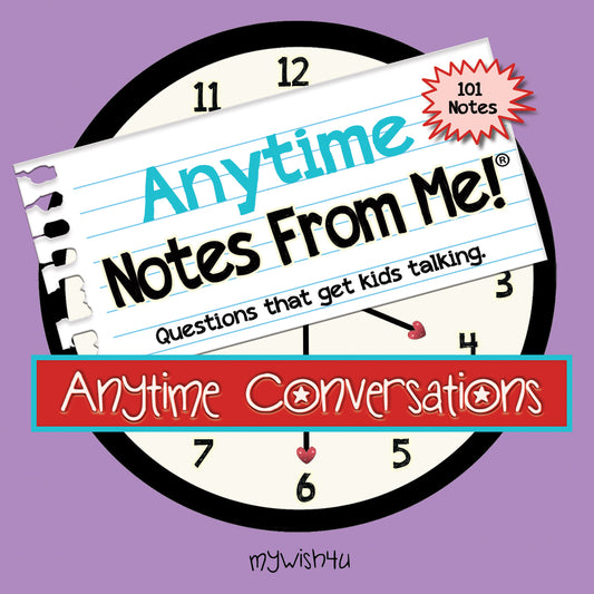 Anytime Conversations - 101 Tear-Off Lunch Box Notes for Kids - Inspirational, Motivational, Thinking of You, Jokes for Kids, Summer Camp, Back to School Essentials, Ages 8+