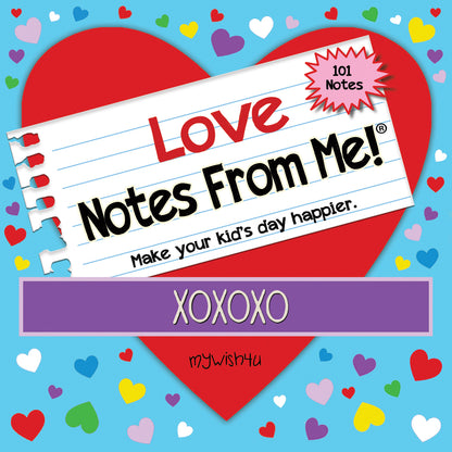 Love Notes - 101 Tear-Off Lunch Box Notes for Kids - Inspirational, Motivational, Thinking of You, Jokes for Kids, Summer Camp, Back to School Essentials, Ages 8+
