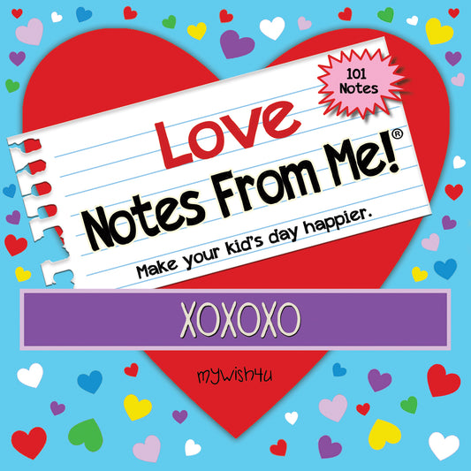 Love Notes - 101 Tear-Off Lunch Box Notes for Kids - Inspirational, Motivational, Thinking of You, Jokes for Kids, Summer Camp, Back to School Essentials, Ages 8+