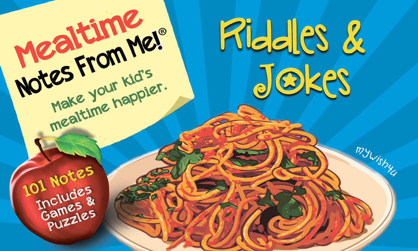 Riddles & Jokes - 101 Tear-Off Lunch Box Notes for Kids - Inspirational, Motivational, Thinking of You, Jokes for Kids, Summer Camp, Back to School Essentials, Ages 8+