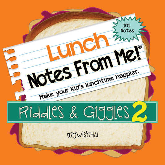 Riddles & Giggles 2 - 101 Tear-Off Lunch Box Notes for Kids - Inspirational, Motivational, Thinking of You, Jokes for Kids, Summer Camp, Back to School Essentials, Ages 8+