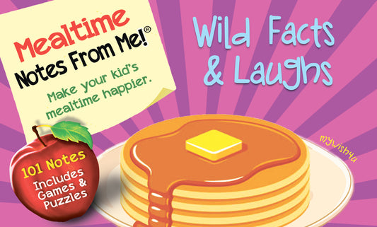 Wild Facts & Laughs - 101 Tear-Off Lunch Box Notes for Kids - Inspirational, Motivational, Thinking of You, Jokes for Kids, Summer Camp, Back to School Essentials, Ages 8+