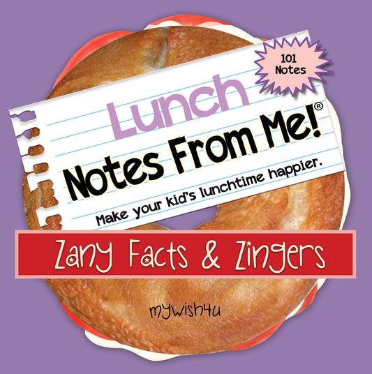 Zany Facts & Zingers - 101 Tear-Off Lunch Box Notes for Kids - Inspirational, Motivational, Thinking of You, Jokes for Kids, Summer Camp, Back to School Essentials, Ages 8+