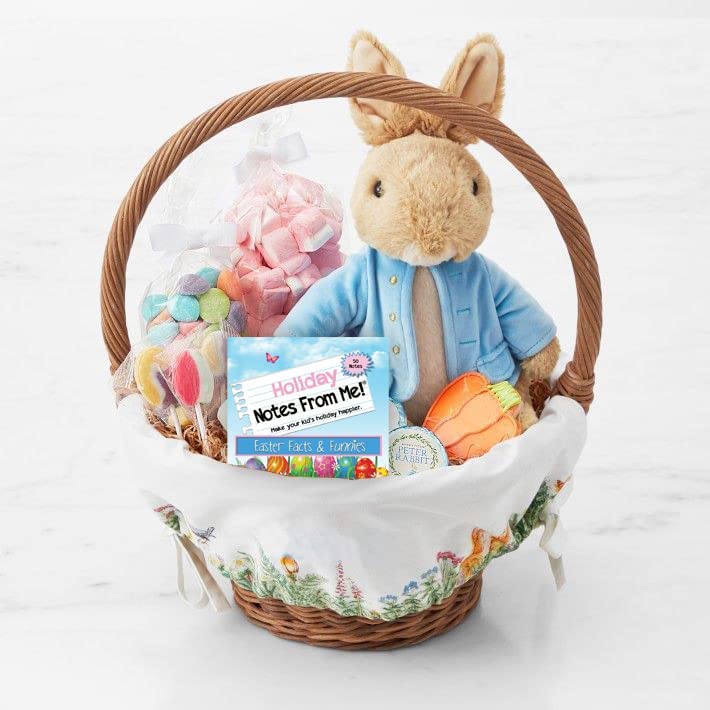 Easter basket with Holiday Notes From Me!® Easter Facts & Funnies
