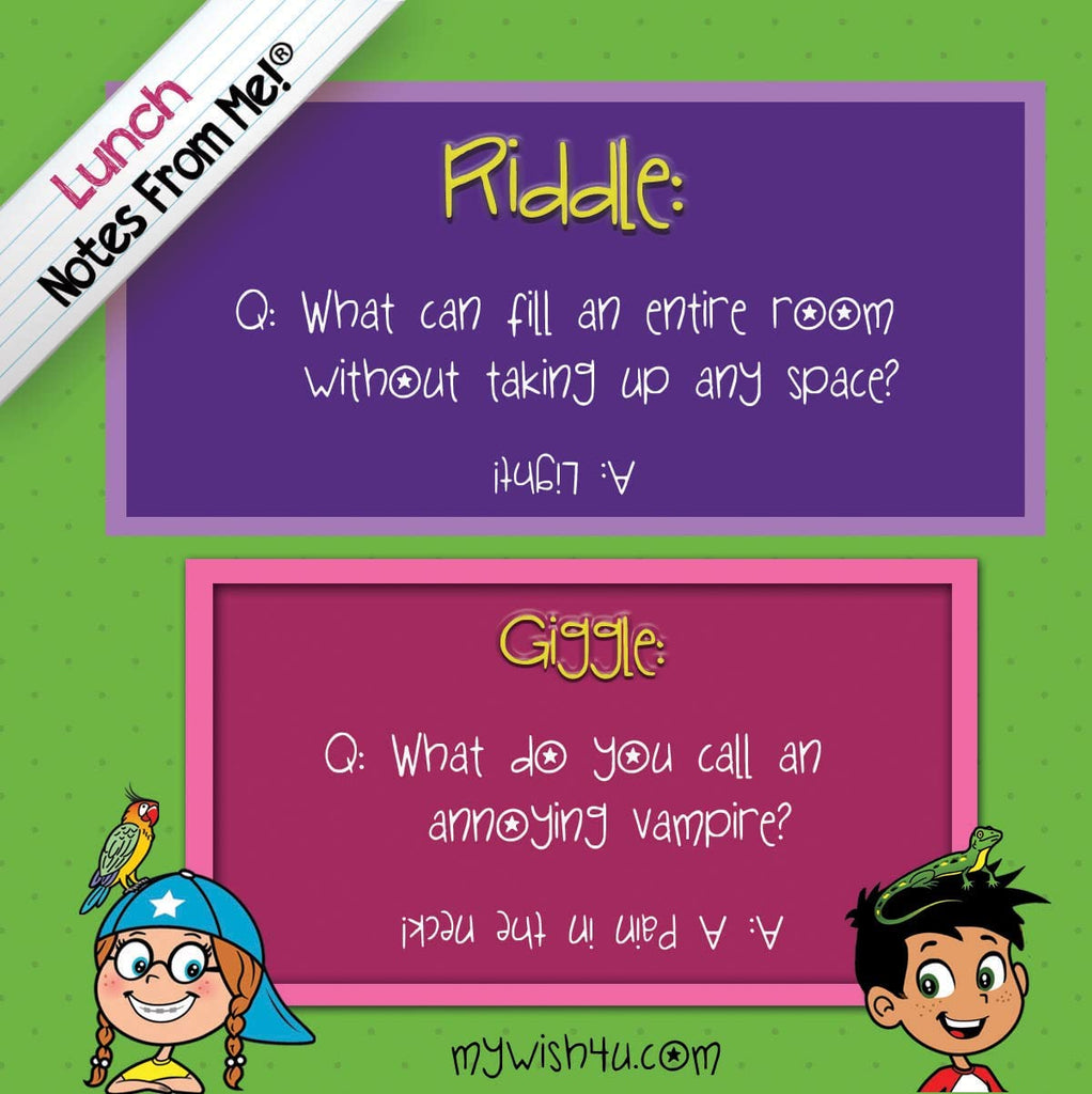 Lunch Notes From Me!® Riddles & Giggles