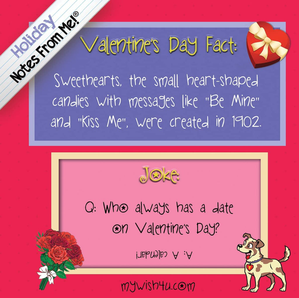 Lunchbox Holiday Notes From Me!® Valentine's Facts & Funnies