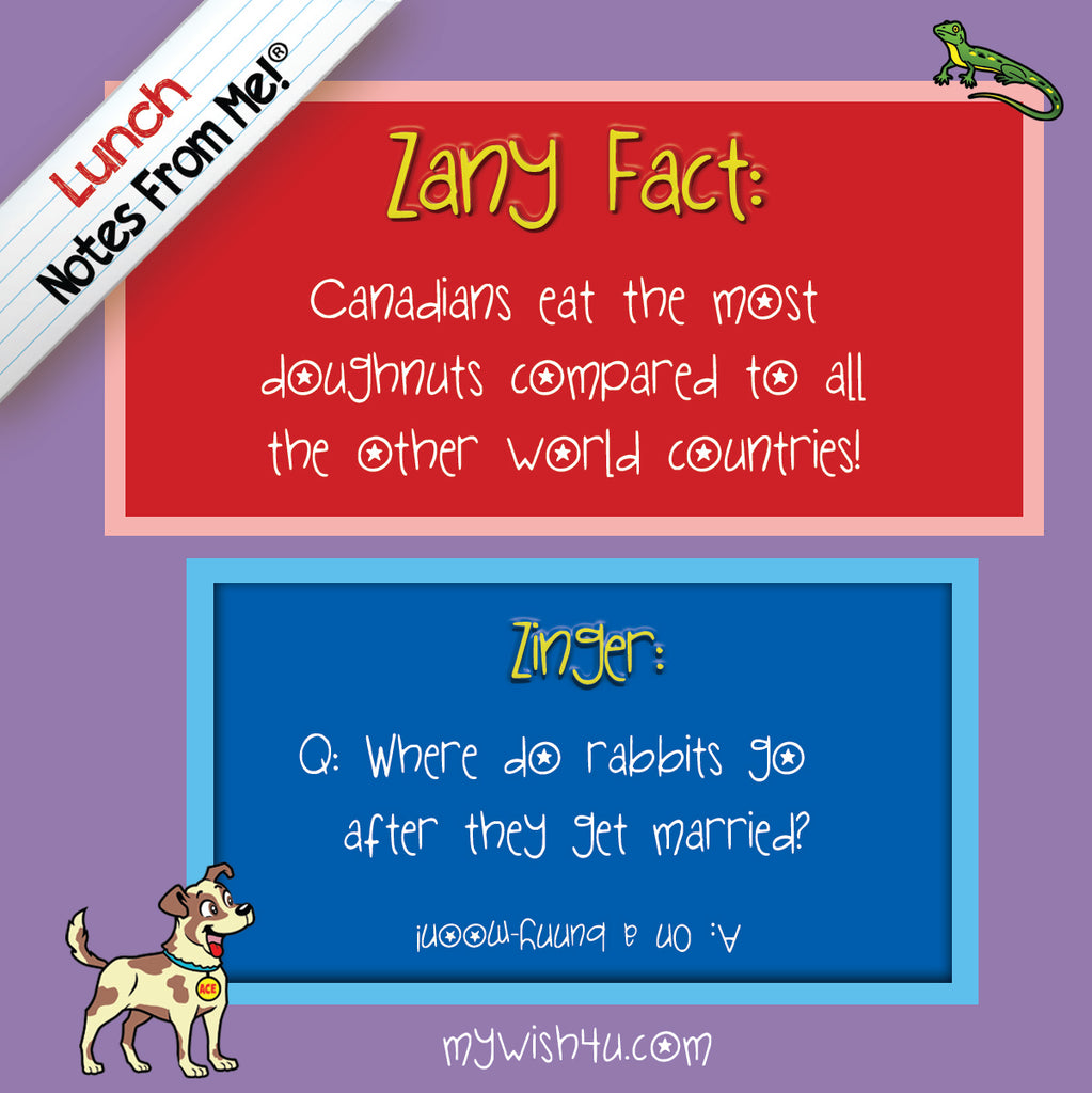 Lnchbox Lunch Notes From Me!® Zany Facts & Zingers